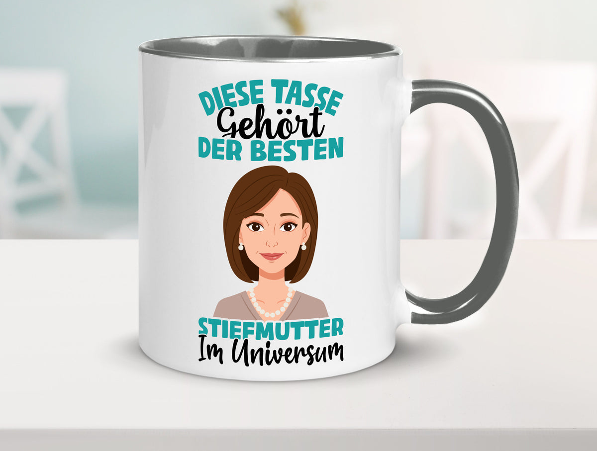 Im Universum: Stiefmutter | Stieftochter Beste Geschenk Familie Geschenkidee Tasse