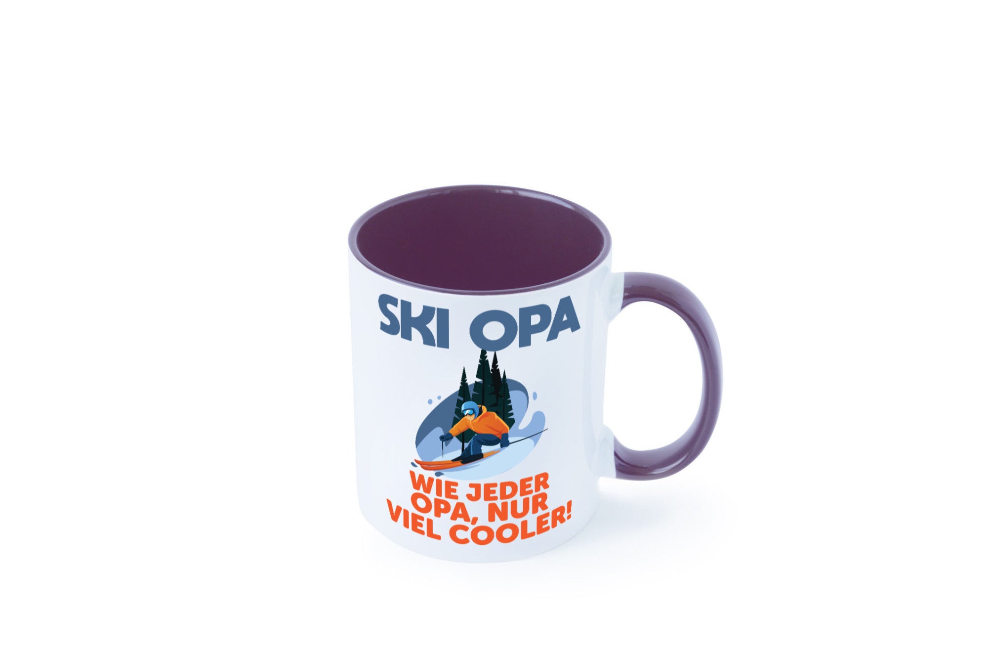 Ski Opa, normal, nur cooler | Skifahrer Bäume Schnee Geschenkidee Familie Humor