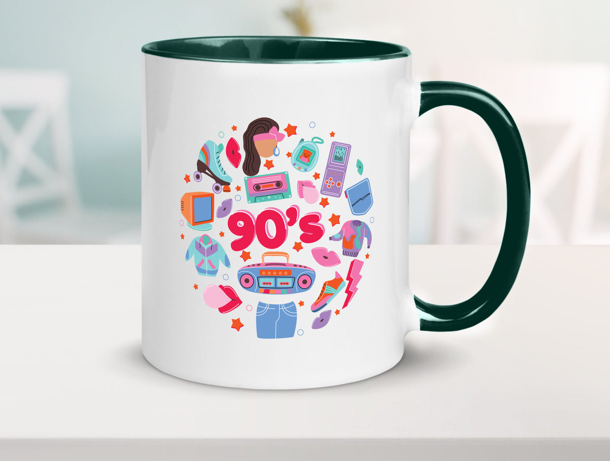 90er Jahre | Alte Zeit Nostalgie Humor Geschenkidee Tasse