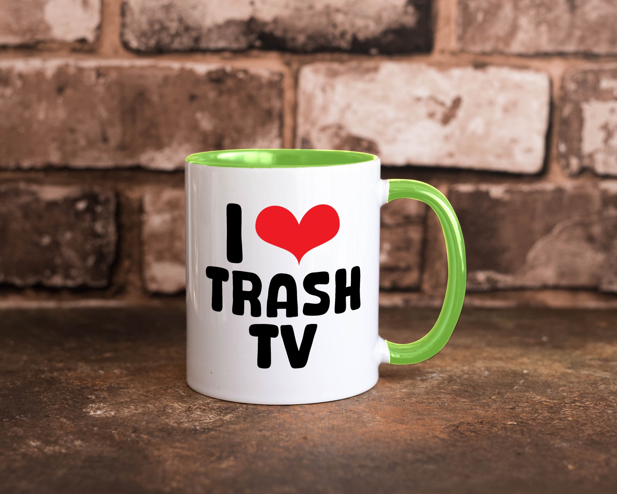 I love Trash TV | v2 lustig Humor Geschenkidee Geschenk Tasse