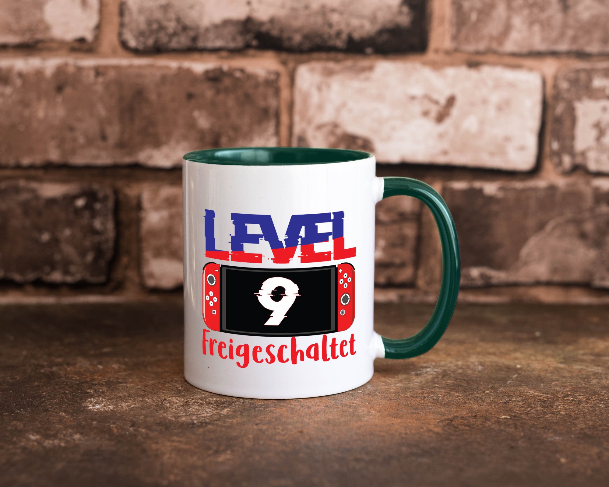 Level 9 Freigeschaltet | 9. Geburtstag Zocker Gamer Humor Geschenkidee Tasse