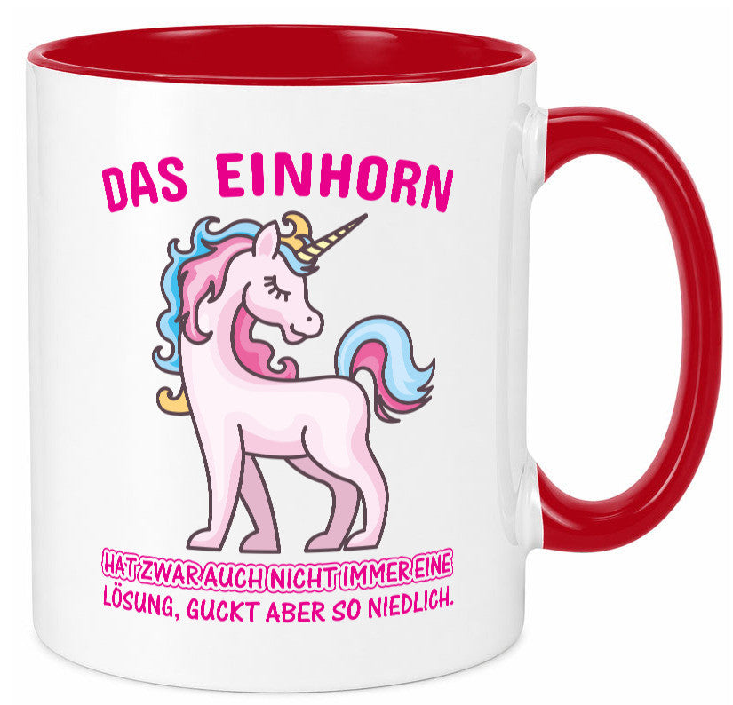 Niedliches Einhorn | lustige Tasse Frauen Mädchen lustiger Spruch Geschenk
