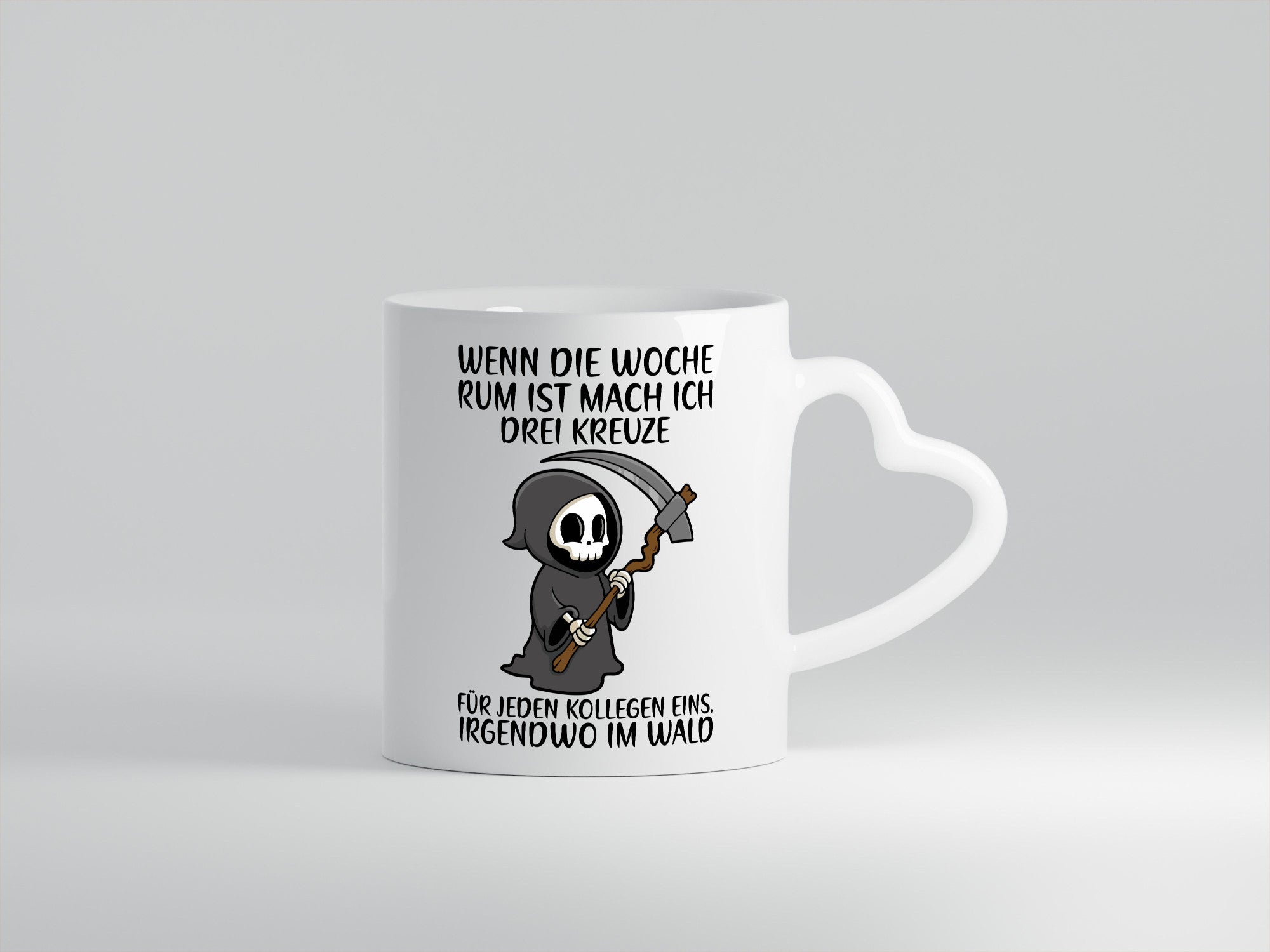 Wenn die Woche rum ist | Sensenmann Kollegen Büro Job lustiger Spruch Geschenk