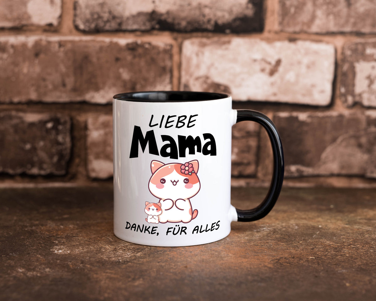 Liebe Mama Danke, für alles | Muttertag Beste Geschenk Familie Geschenkidee Tasse