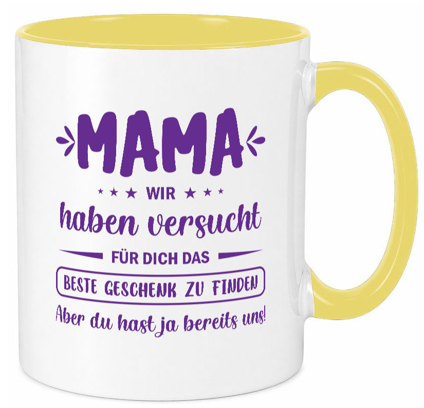 Perfekte geschenk | du hast ja bereits uns Muttertag lustiger Spruch Familie Tasse