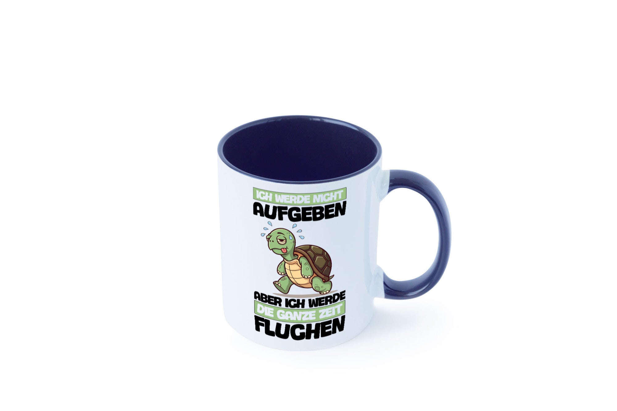 Ich geb nicht auf werde aber fluchen | Schildkröte Joggen v2 Humor Geschenkidee