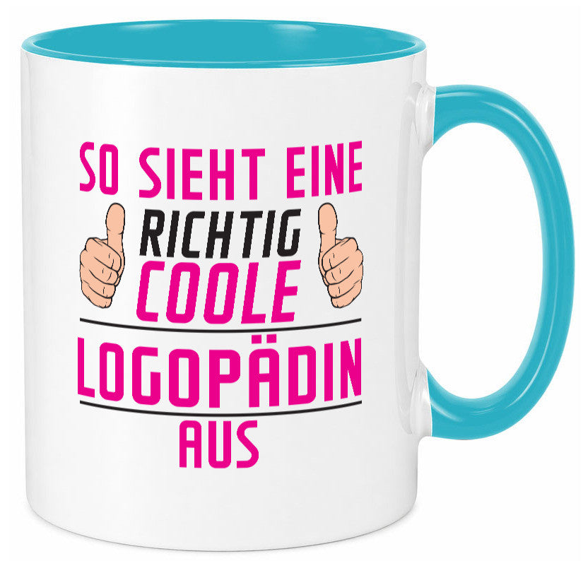 Richtig Coole Logopädin | Sprachtherapie Humor Geschenkidee Tasse