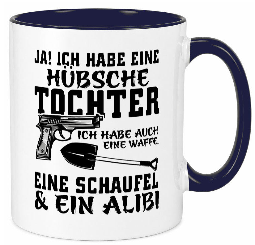 Hübsche Tochter Geschenk Familie Geschenkidee lustiger Spruch Tasse