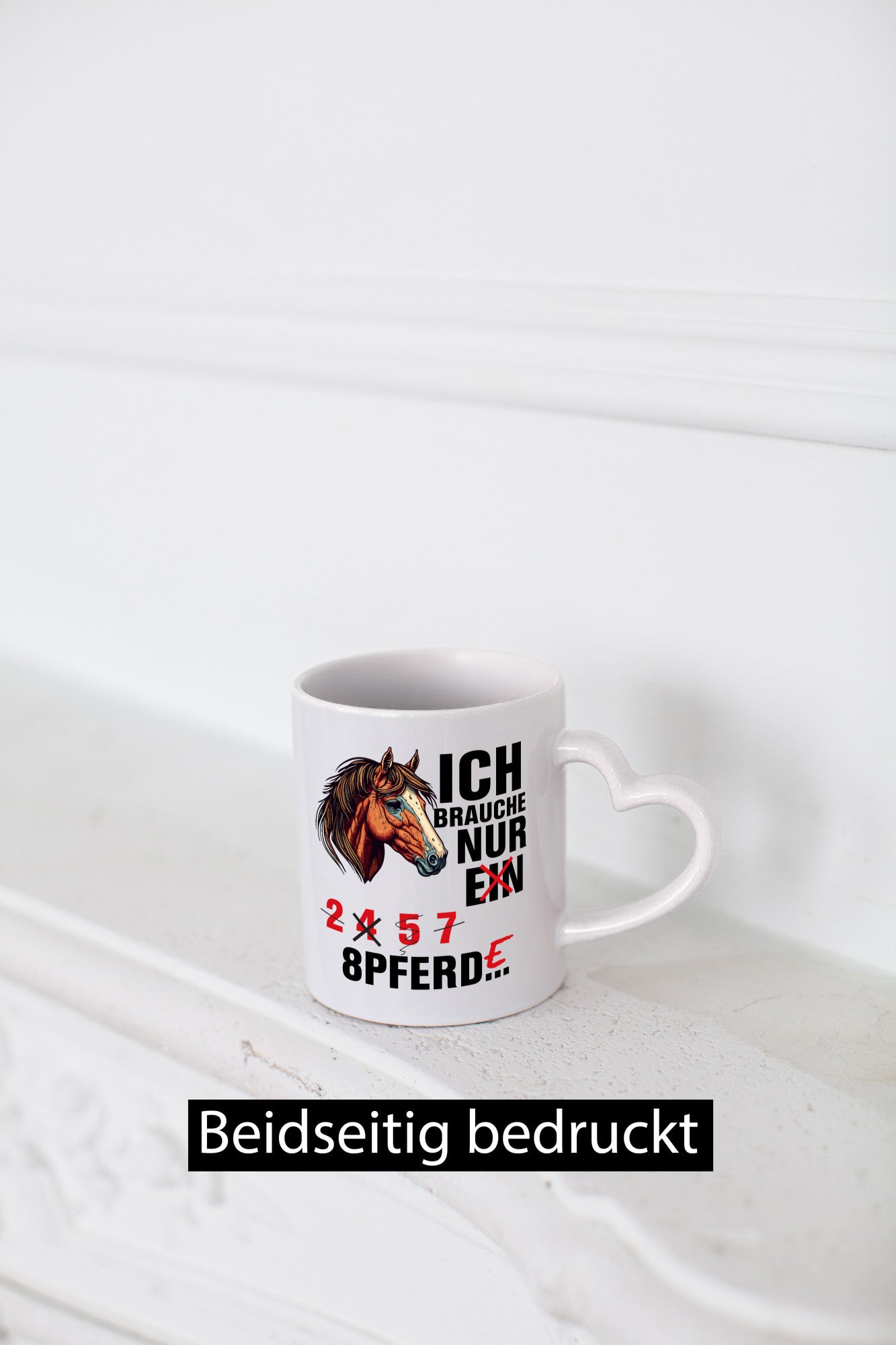 Ich brauche Pferde | Pferdeliebhaber Pony Humor Reiten Geschenkidee Tasse