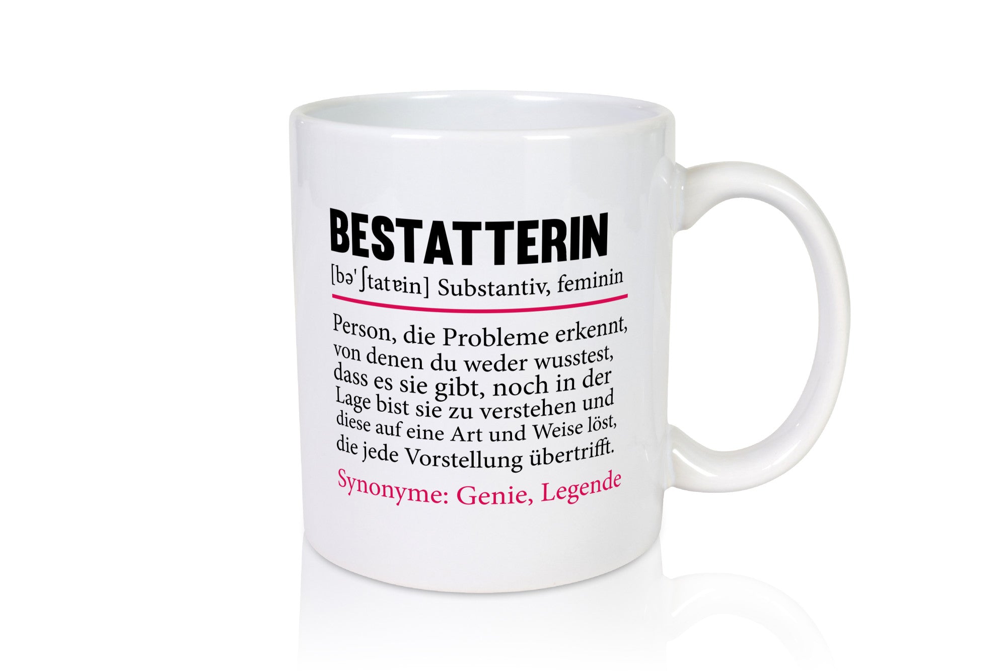 Bestatterin | Beruf Bestattung Totengräberin Humor Arbeit Kollegen Büro