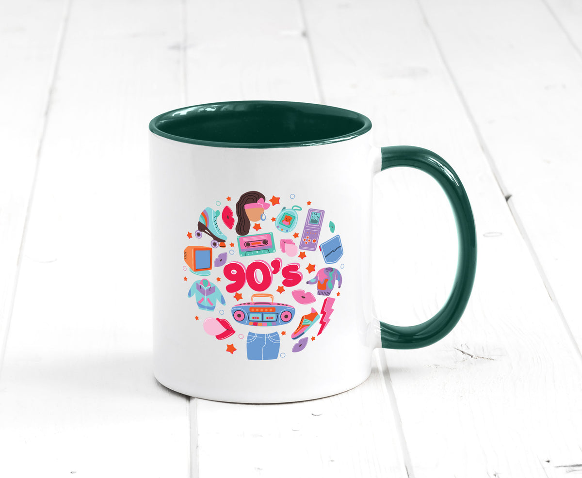90er Jahre | Alte Zeit Nostalgie Humor Geschenkidee Tasse