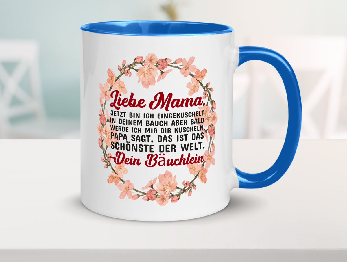 Liebe Mama | Schwangerschaft Tasse Baby süß Humor Familie Geschenkidee