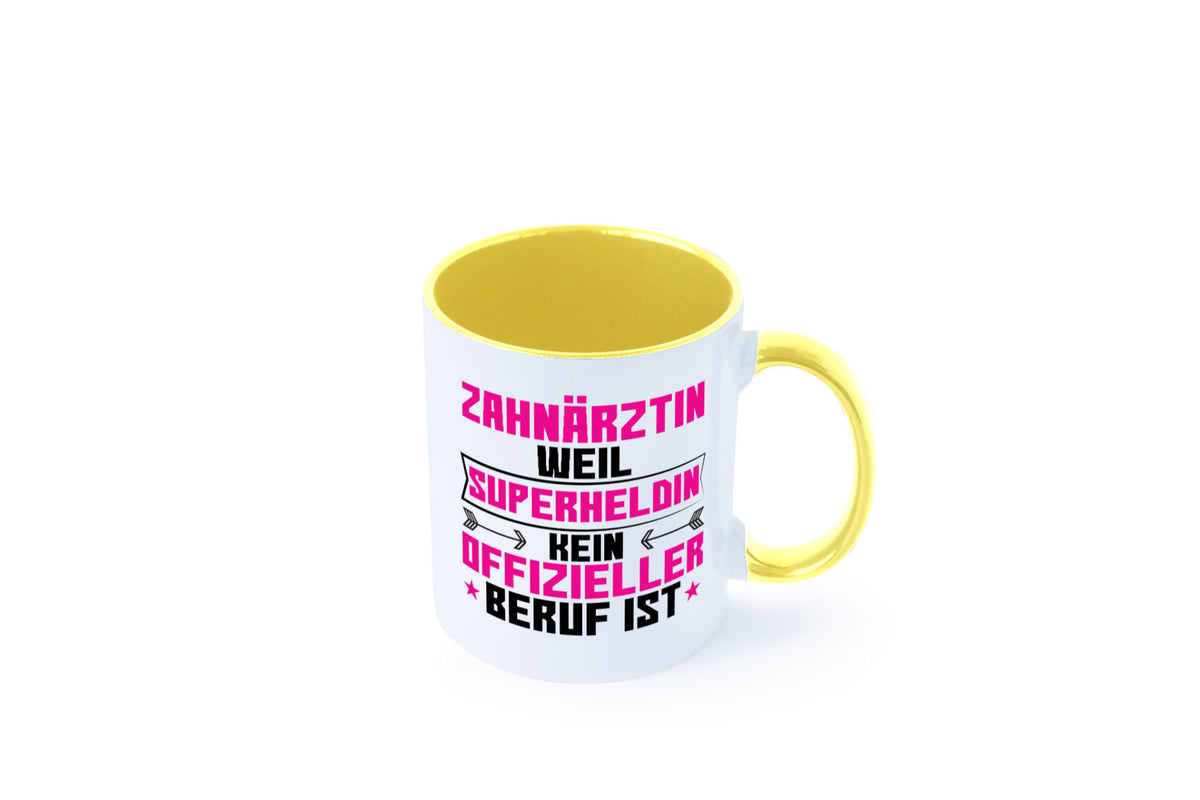 Superheldin Zahnärztin | Zahnmedizin Beruf Geschenkidee Arbeit Kollegen Büro Tasse