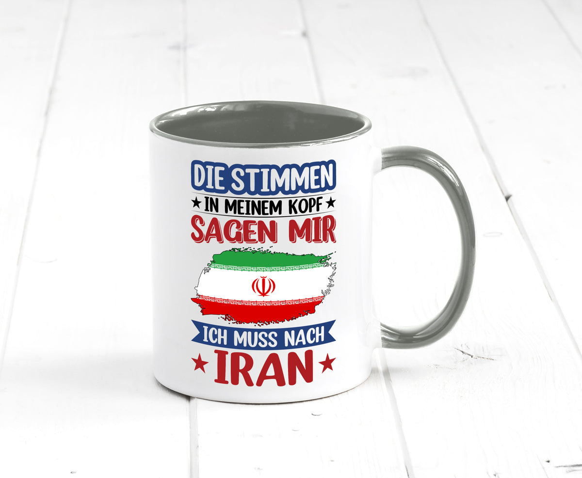 Iran | Urlaub Stimmen in meinem Kopf Traumland Humor Geschenkidee Tasse