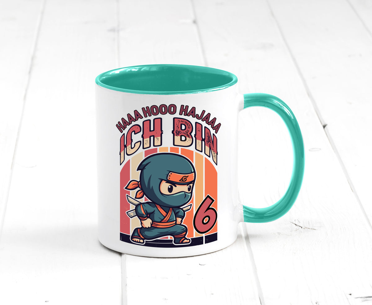 6. Geburtstag | Ninja Junge 6 Jahre Humor Geschenkidee Tasse