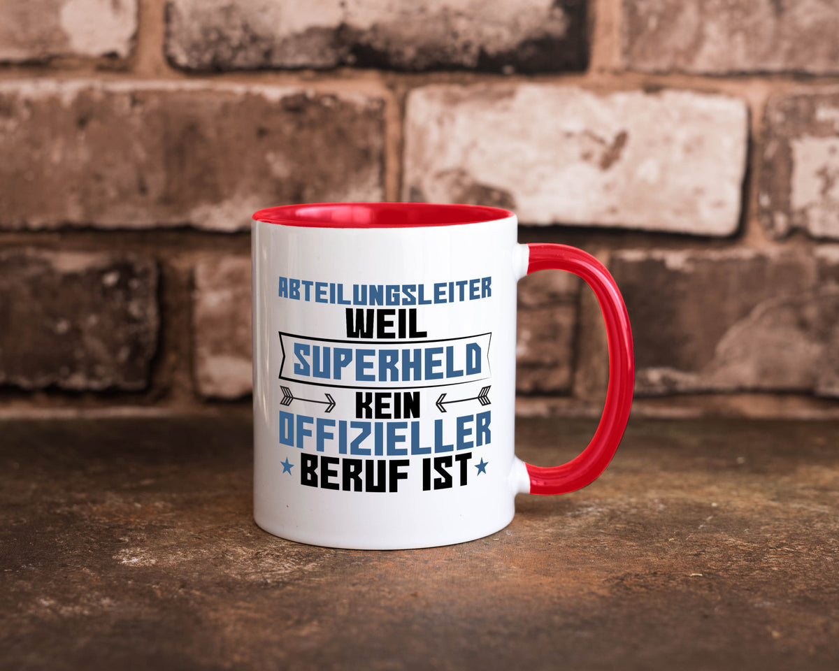 Superheld Abteilungsleiter| Führungskraft Geschenkidee Humor Tasse