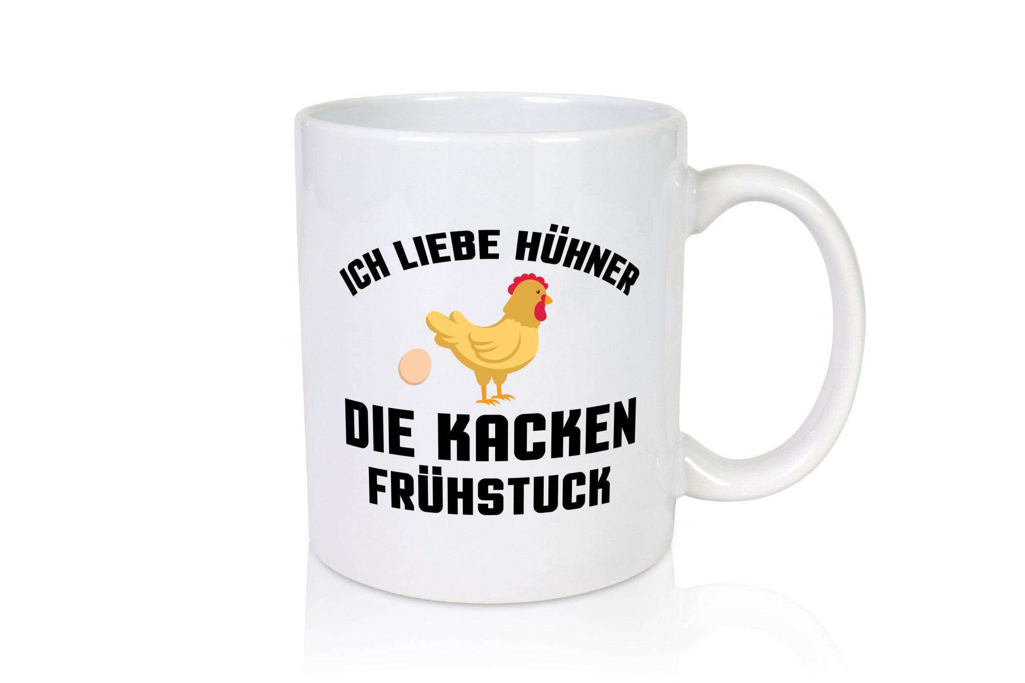 Ich liebe Hühner | Spruch lustig Frühstück Humor Geschenkidee Tasse