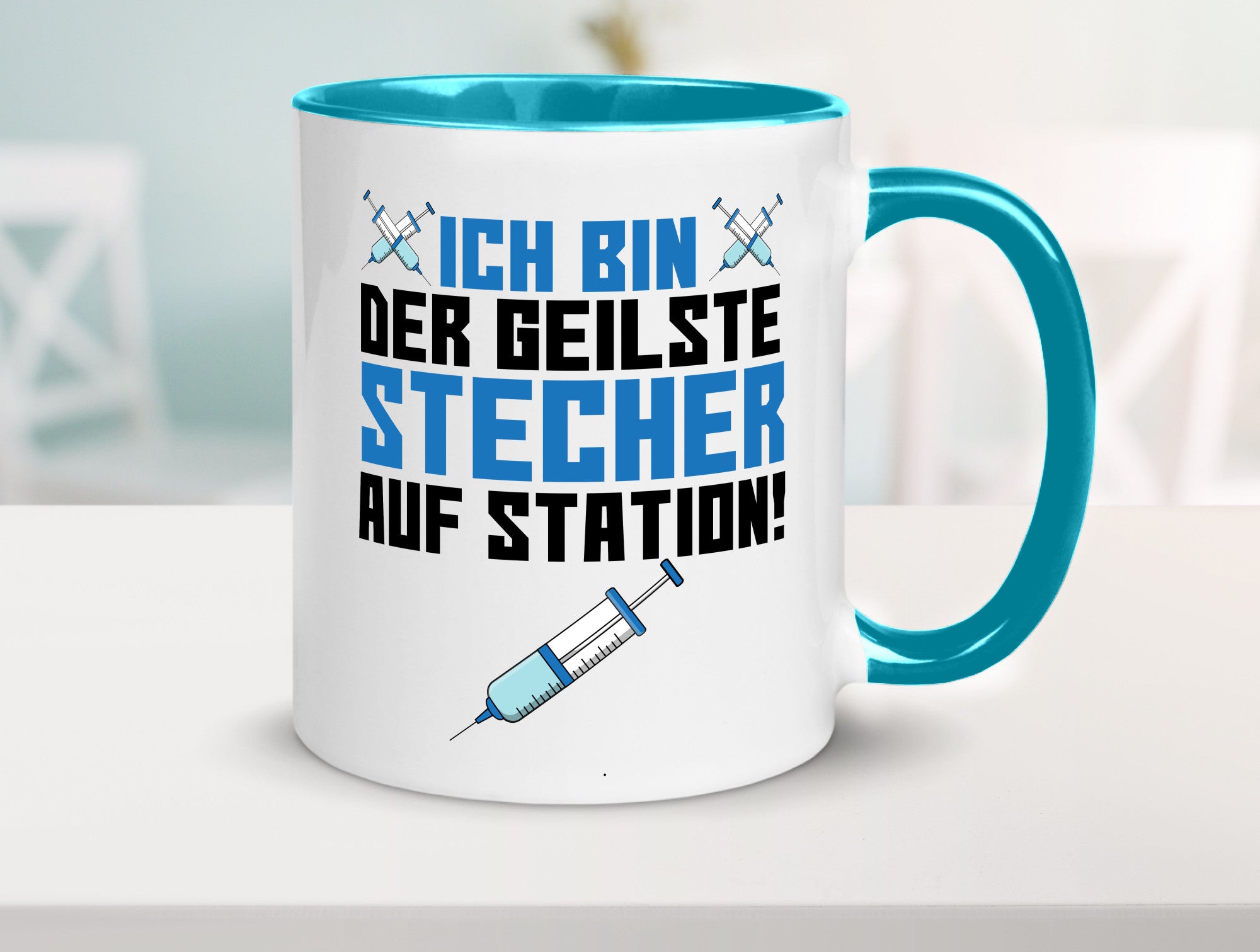 Ich bin der geilste Stecher | Pfleger Arzt Spritze lustig Humor Geschenkidee