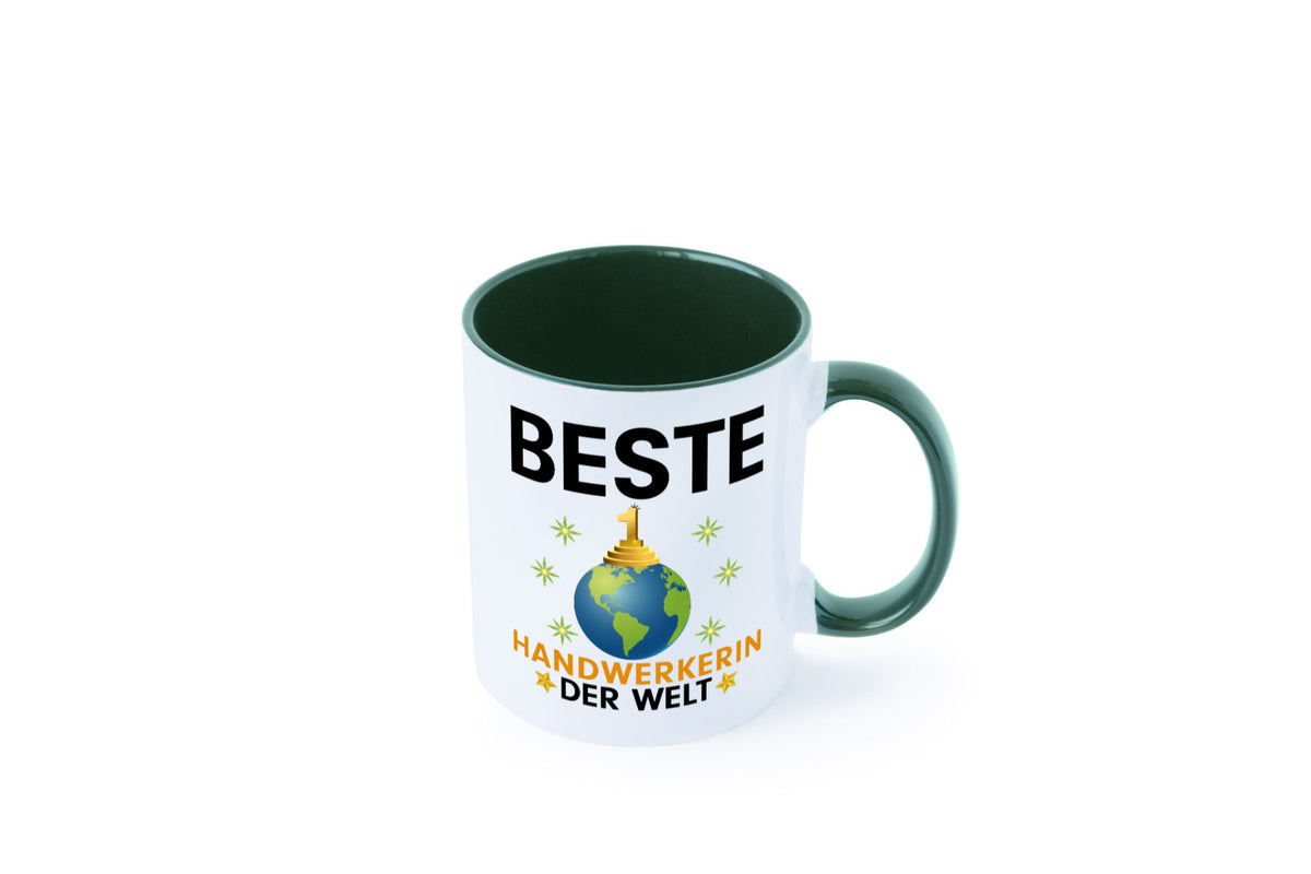 Welt Beste Handwerkerin | Handwerkerinnen lustiger Spruch Geschenk Humor Tasse