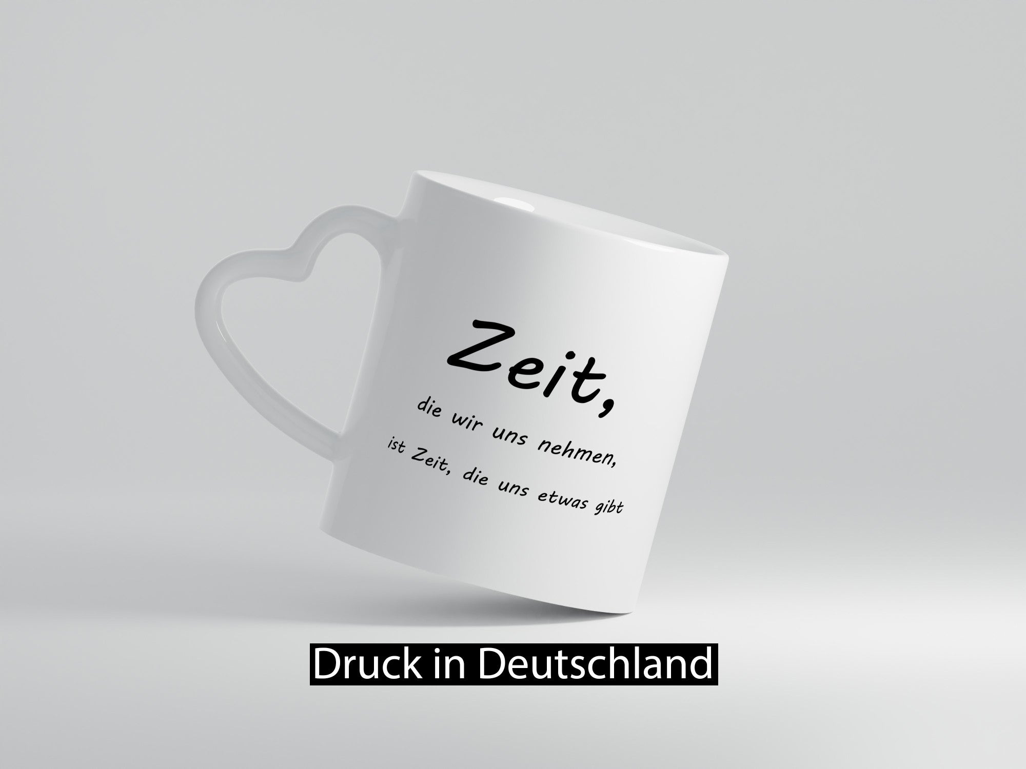 Zeit die wir uns nehmen ist etwas gibt Humor Geschenkidee Tasse