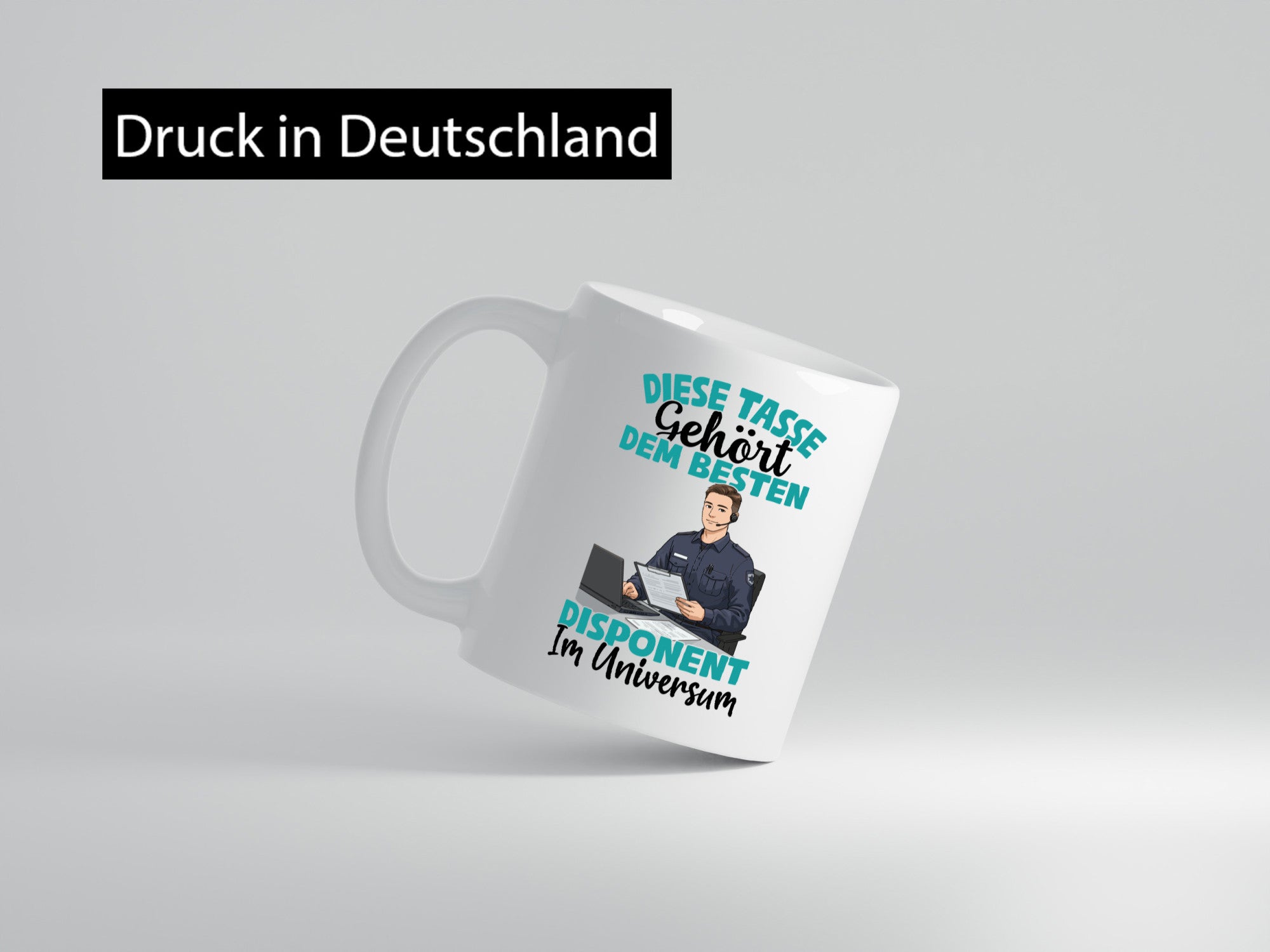 Im Universum: Disponent | Zuteiler Humor Geschenkidee Tasse