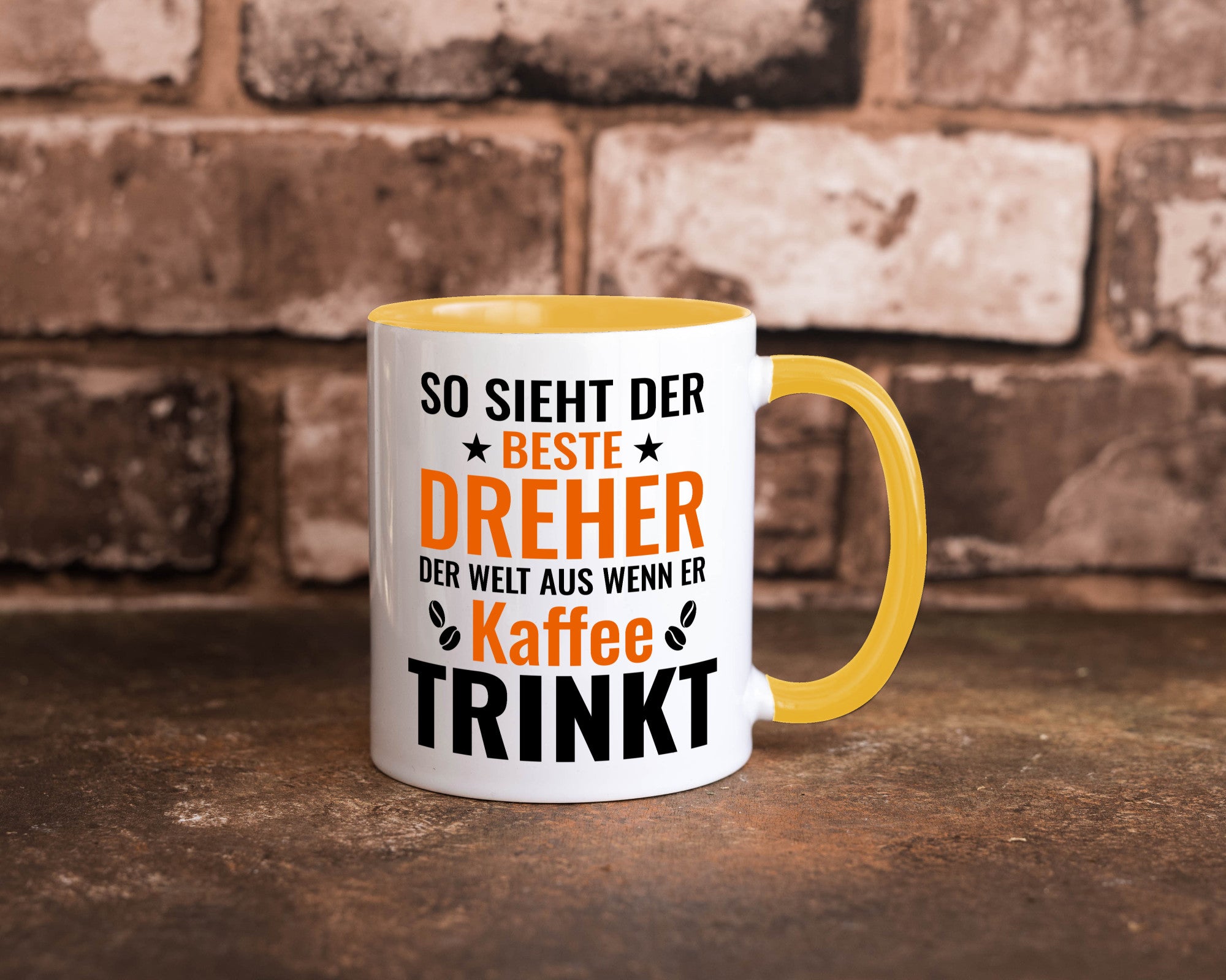 Kaffee trinkt: Dreher | Fräser Geschenkidee Humor Tasse