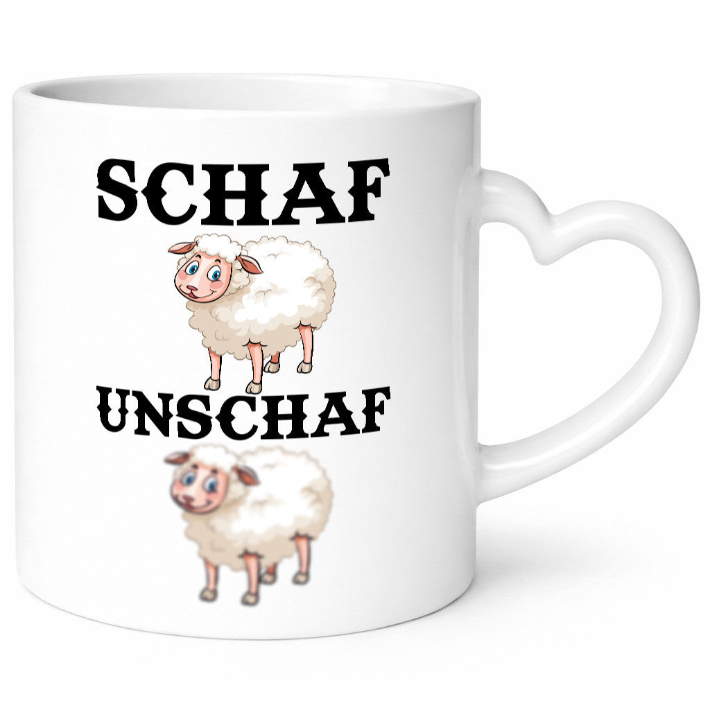 Schaf Unschaf Geschenk Humor Geschenkidee lustiger Spruch Tasse
