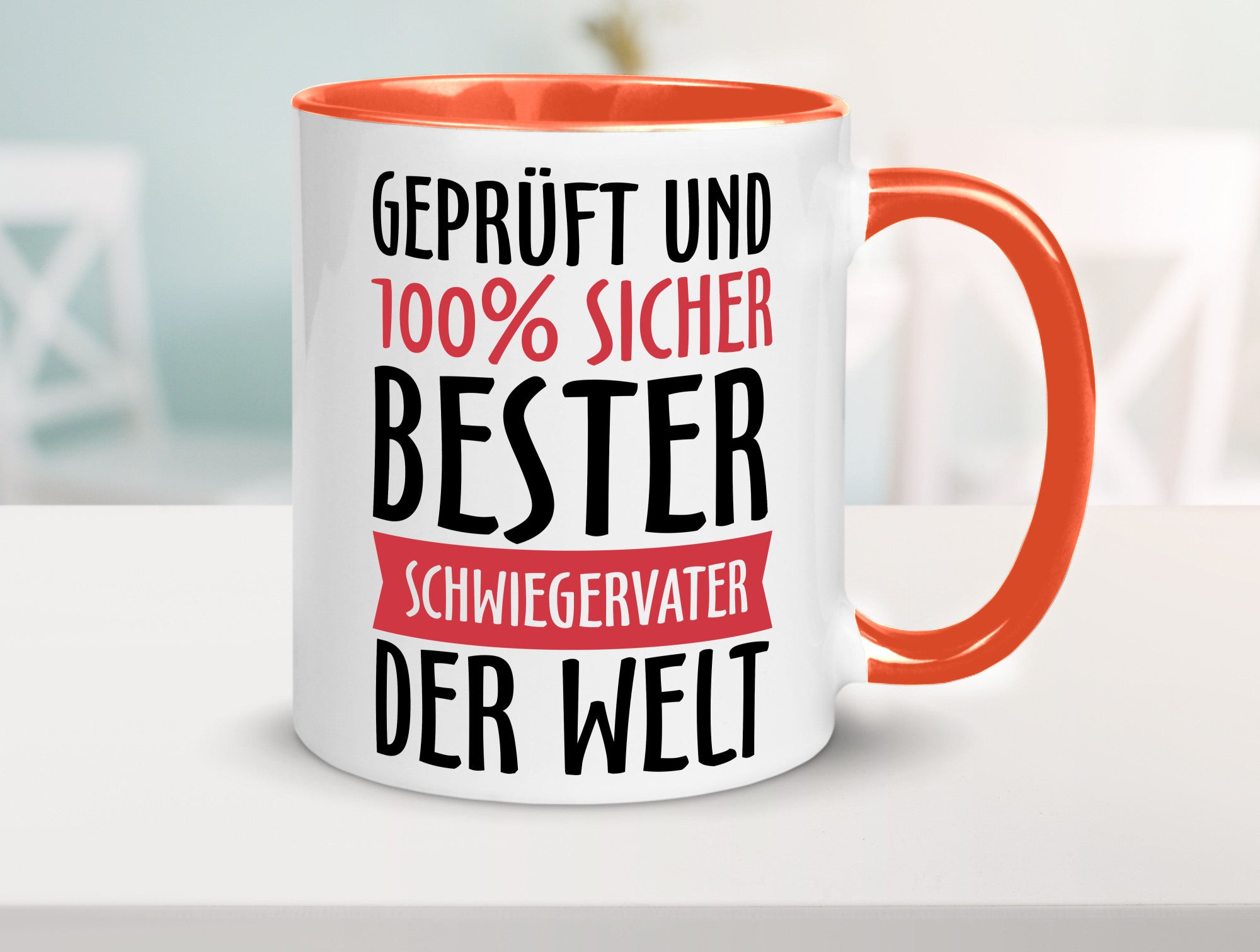 Bester Schwiegervater Geschenk Familie Geschenkidee lustiger Spruch Tasse