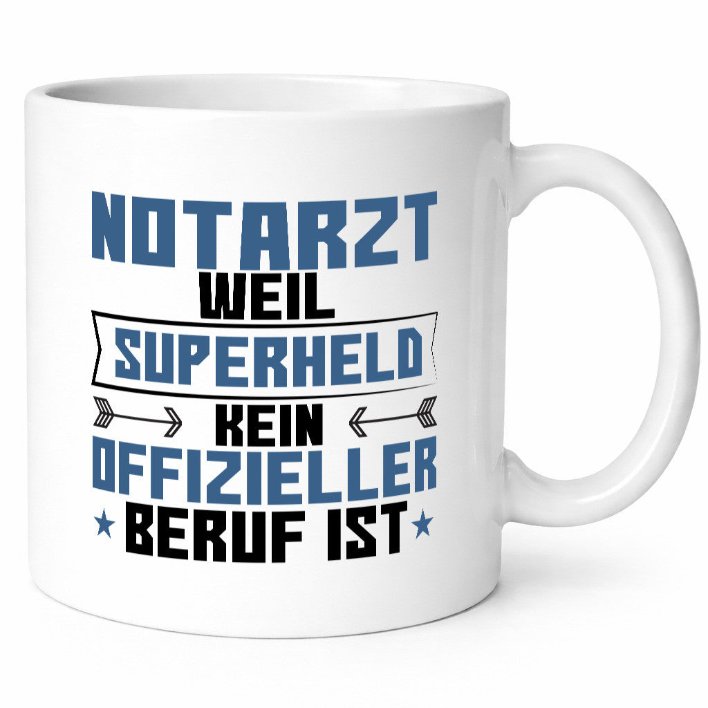 Superheld Notarzt | Arzt Humor Geschenkidee Tasse