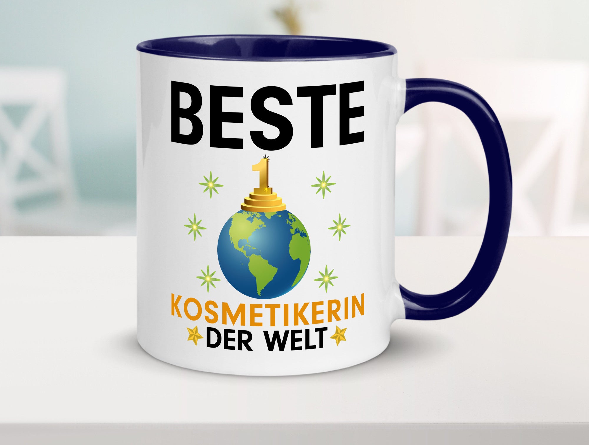 Welt Beste Kosmetikerin | Kosmetik Stylistin Visagistin Geschenkidee Humor Tasse