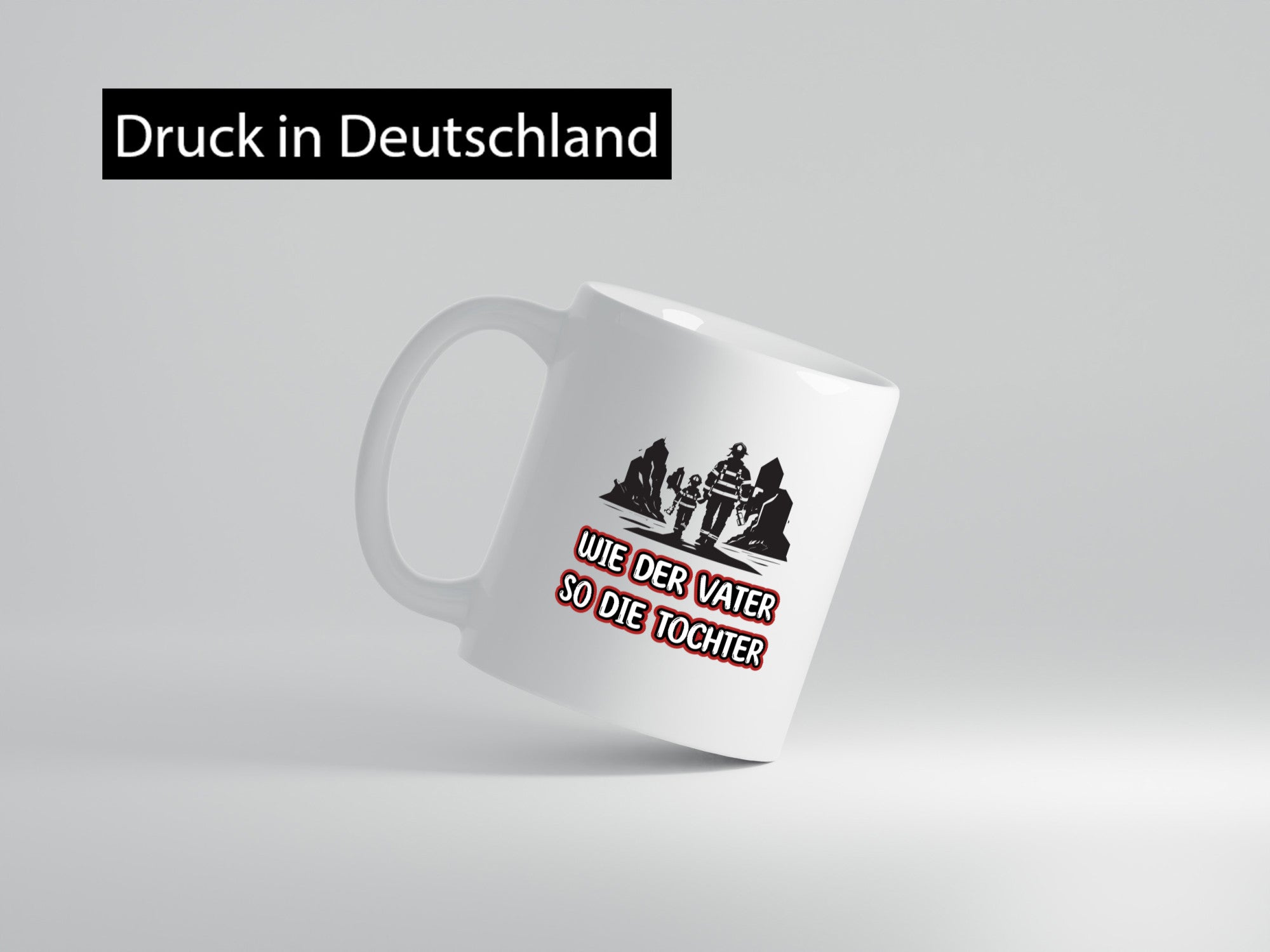 Wie der Vater so die Tochter | Feuerwehrmann Feuerwehrpapa Geschenkidee Familie