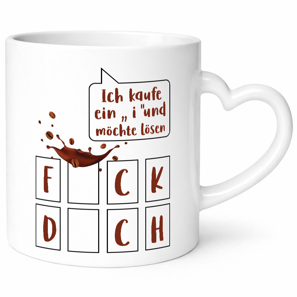 Ich kaufe ein i | Glücksrad Rätsel F*ck D*ch Humor Geschenkidee Tasse