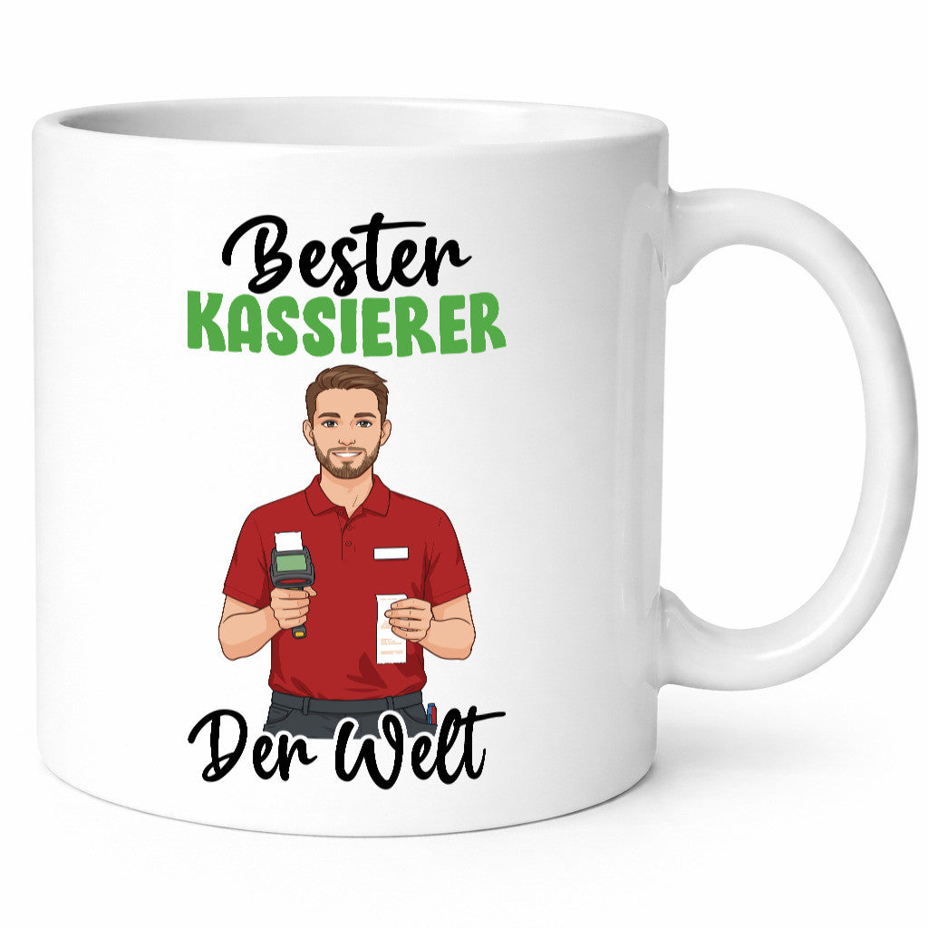 Bester Kassierer v2 Geschenkidee Humor Tasse