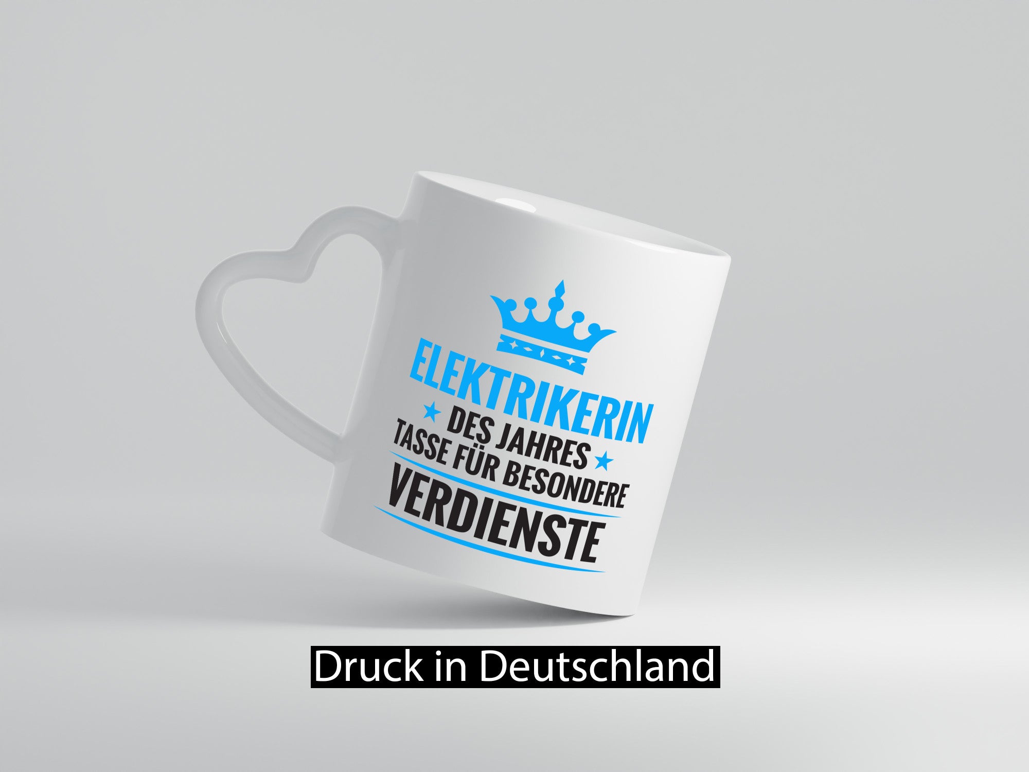 Besonderer Verdienst: Elektrikerin | Elektronikerin Humor Geschenkidee Tasse