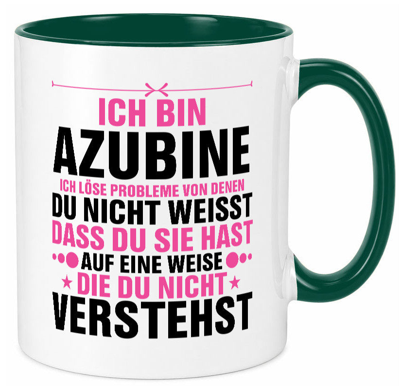 Löse Probleme: Azubine | Ausbildung Lehre Lehrling Geschenk Humor Geschenkidee Tasse