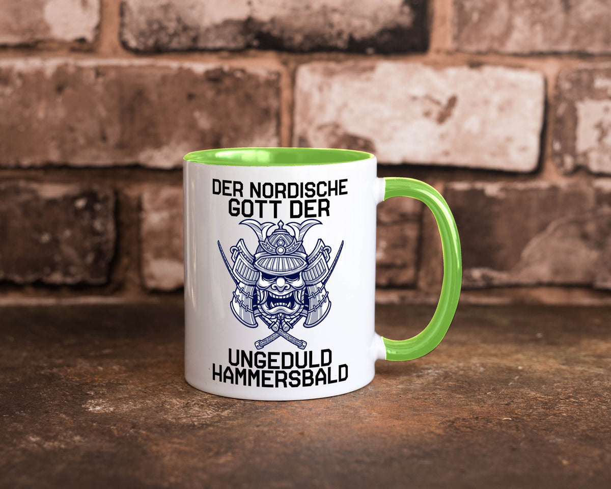 Nordischer Gott der Ungeduld | Mythologie Wikinger lustig Humor Geschenkidee Tasse