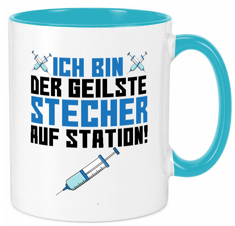 Ich bin der geilste Stecher | Pfleger Arzt Spritze lustig Humor Geschenkidee