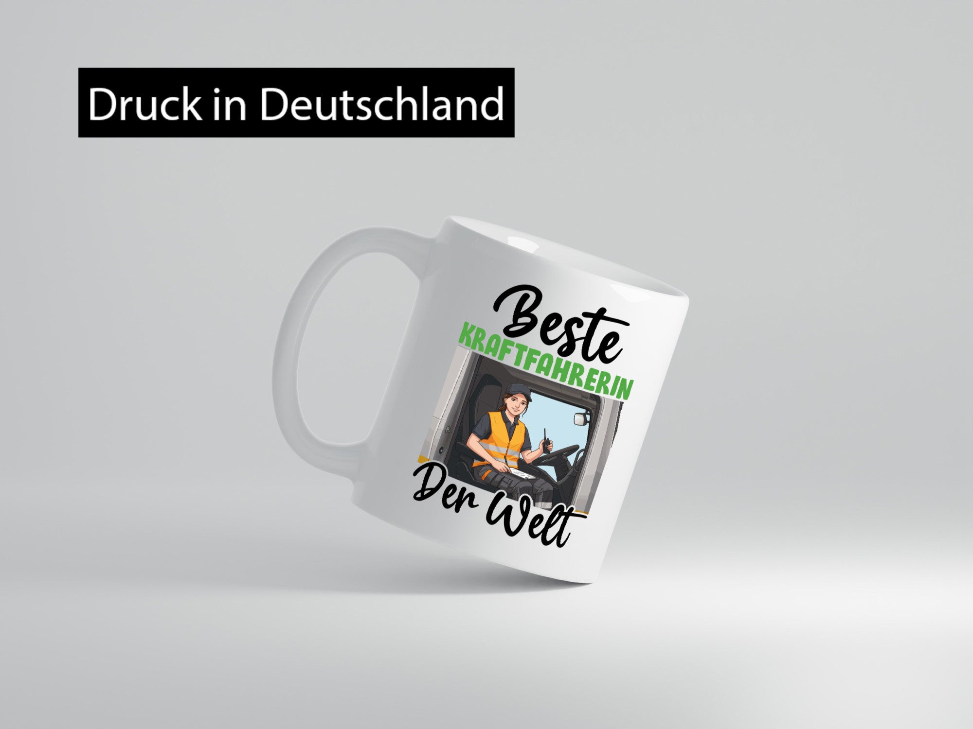 Beste Kraftfahrerin | Lastwagen LKW Geschenkidee Humor Tasse