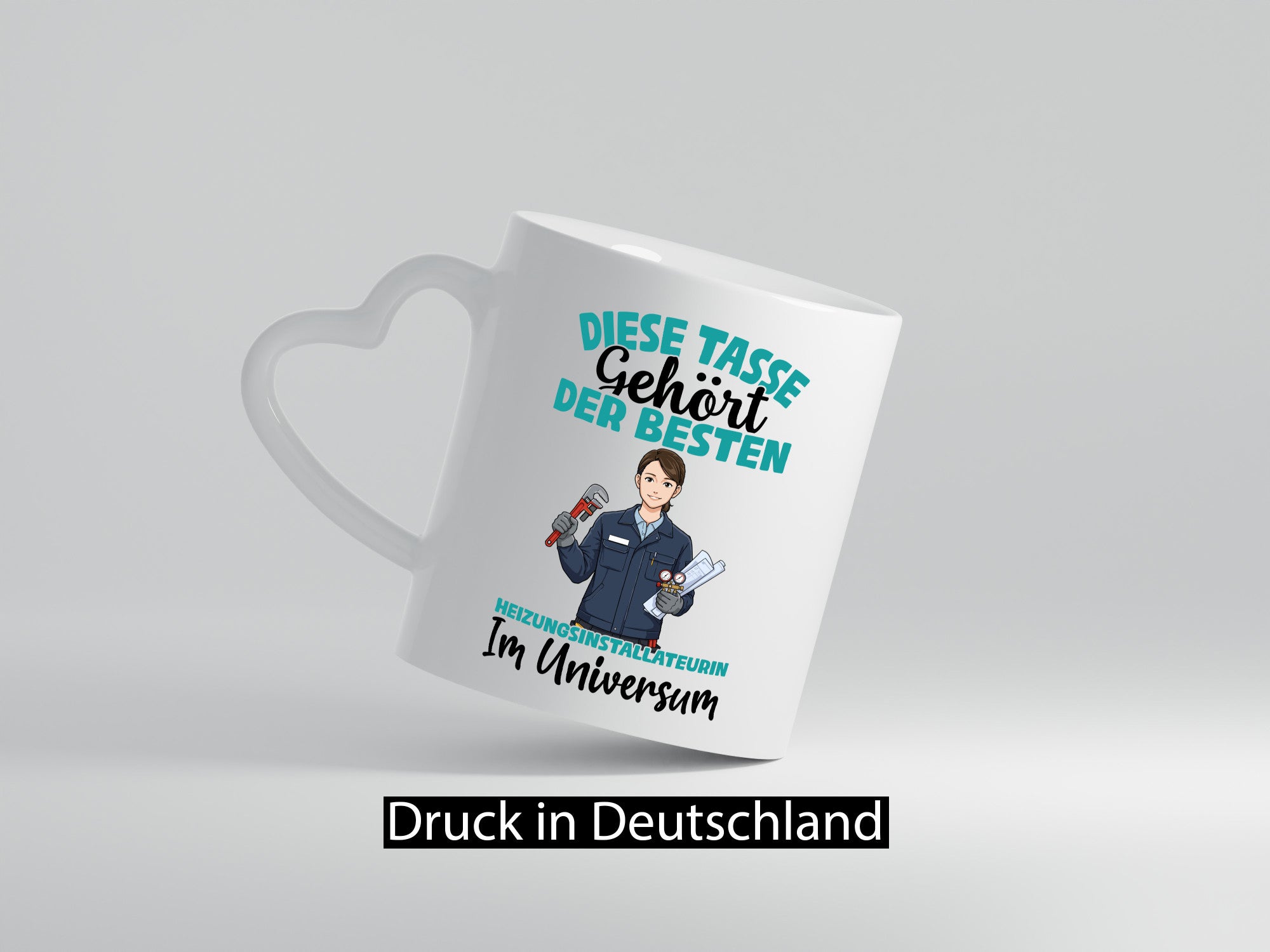 Im Universum: Heizungsinstallateurin | Heizung lustig Humor Geschenkidee