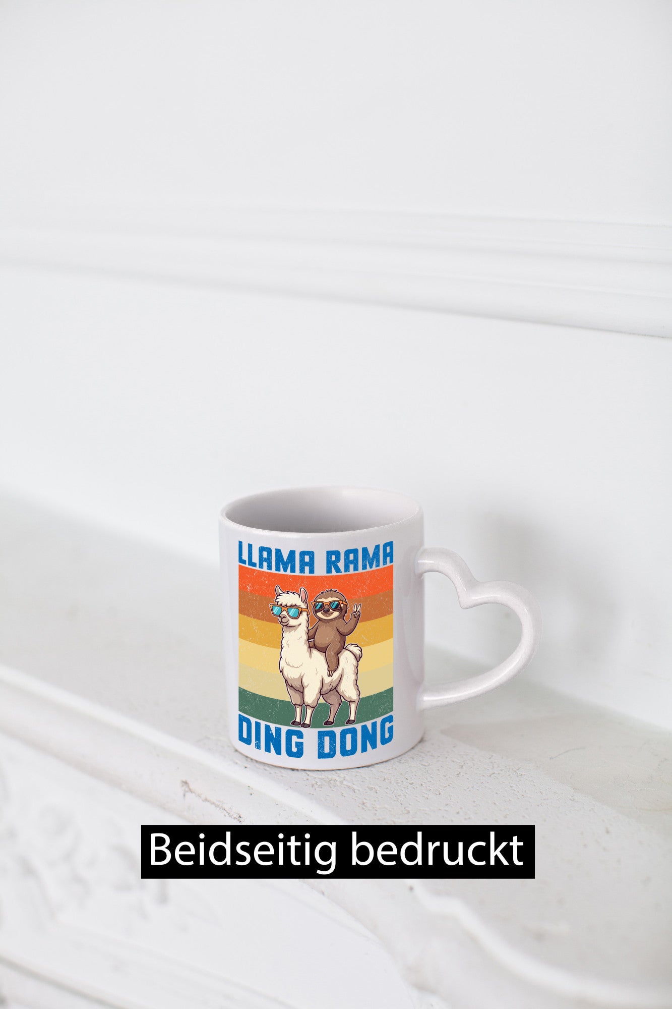 Lama rama ding dong | Faultier lustiger Spruch Geschenk Tierliebhaber Humor