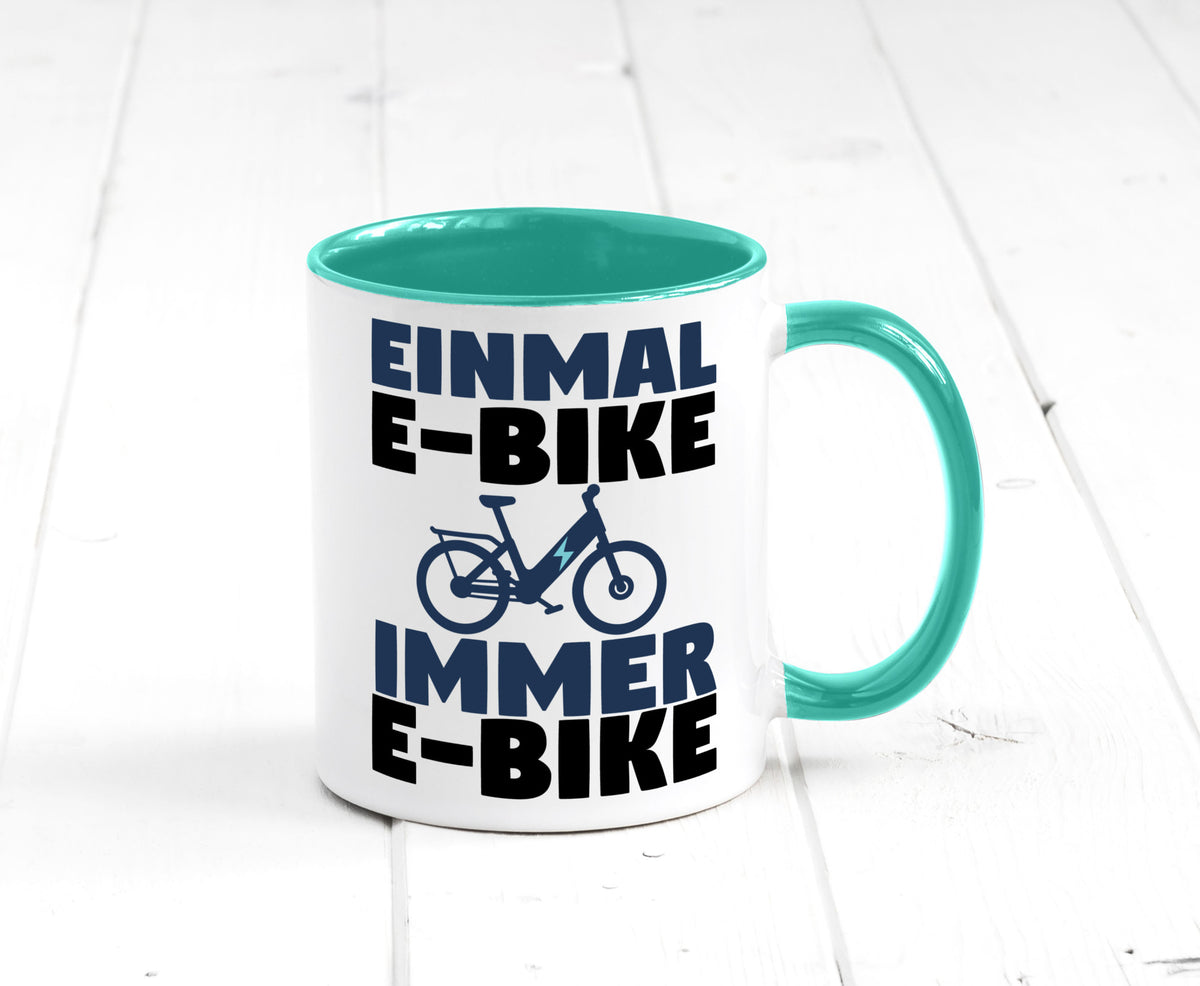 E-Bike Fahrer | Radfahrer Tasse Fahrrad Elektrorad lustiger Spruch Geschenk