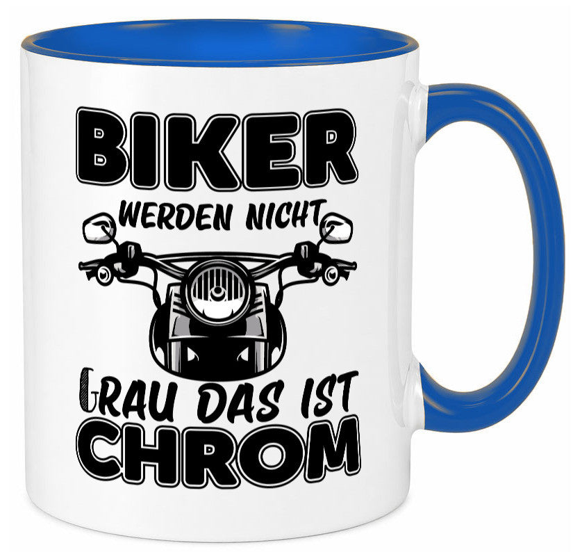 Biker werden nicht grau | Motorrradfahrer Tasse Humor Geschenkidee