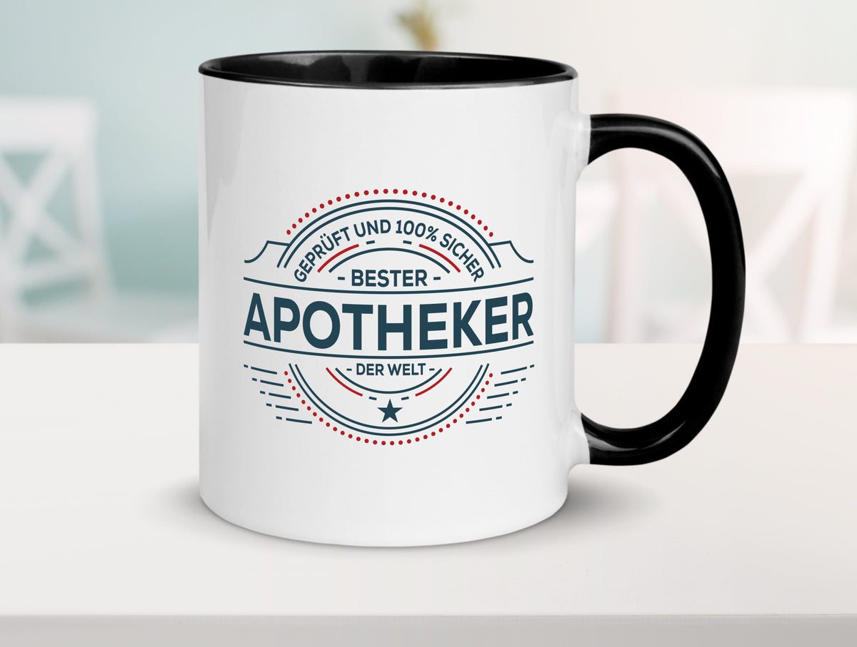 Geprüft und sicher: Apotheker | Apotheke Pharmazie Geschenkidee Humor Tasse