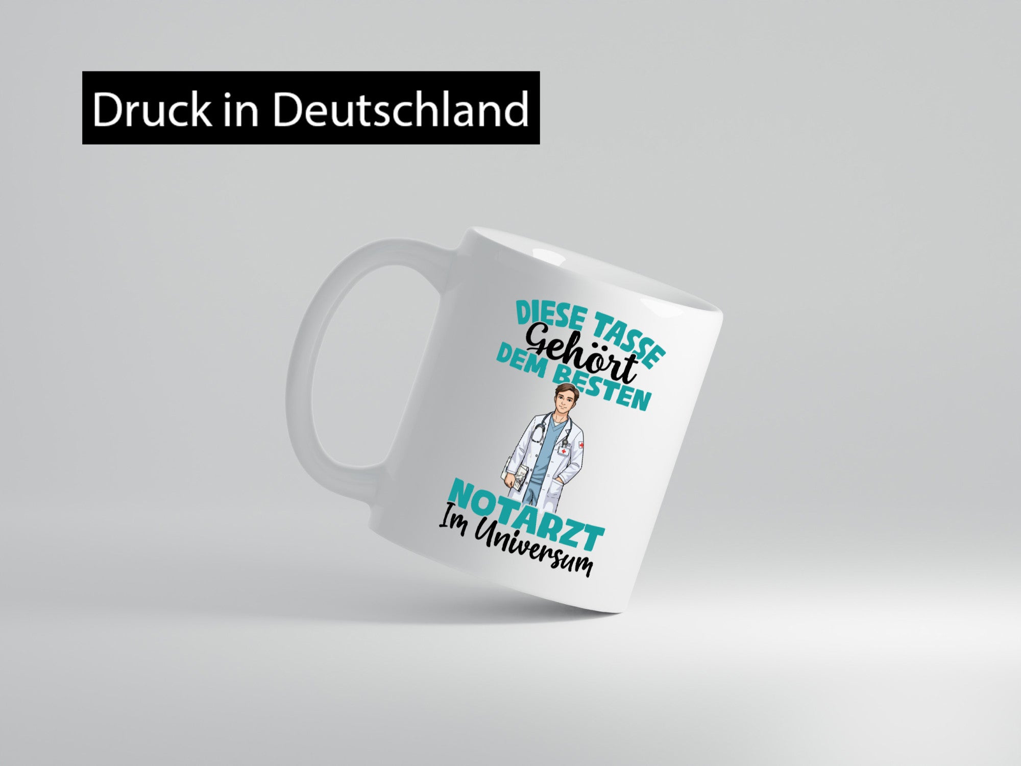 Im Universum: Notarzt | Arzt Geschenk Humor Geschenkidee lustiger Spruch Tasse