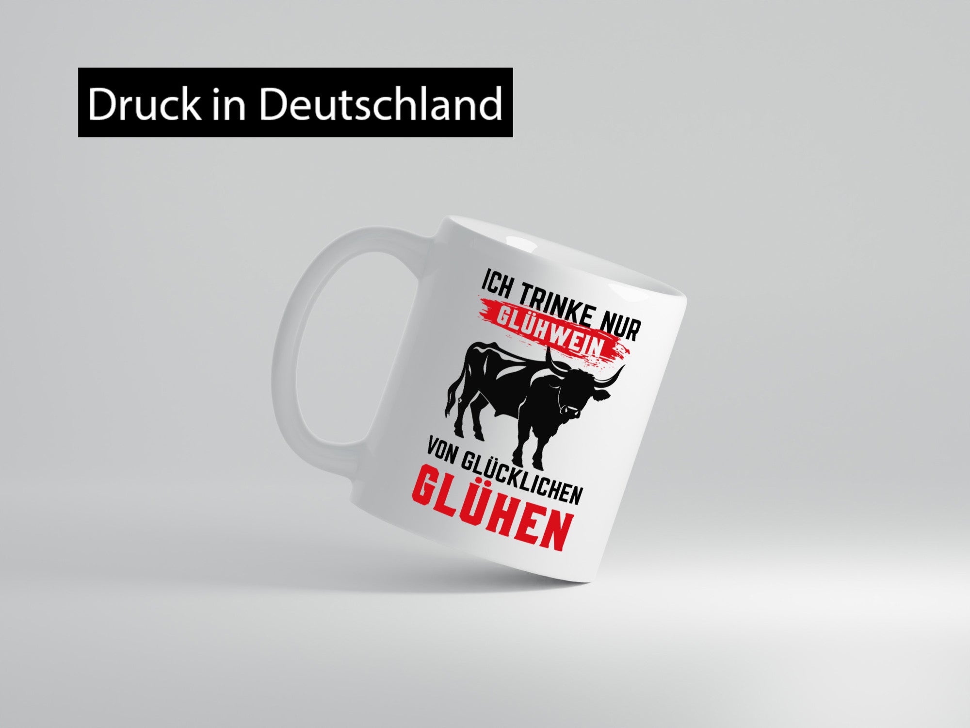 Ich trinke nur Glühwein | Glühen Farmer Humor Geschenkidee Tasse