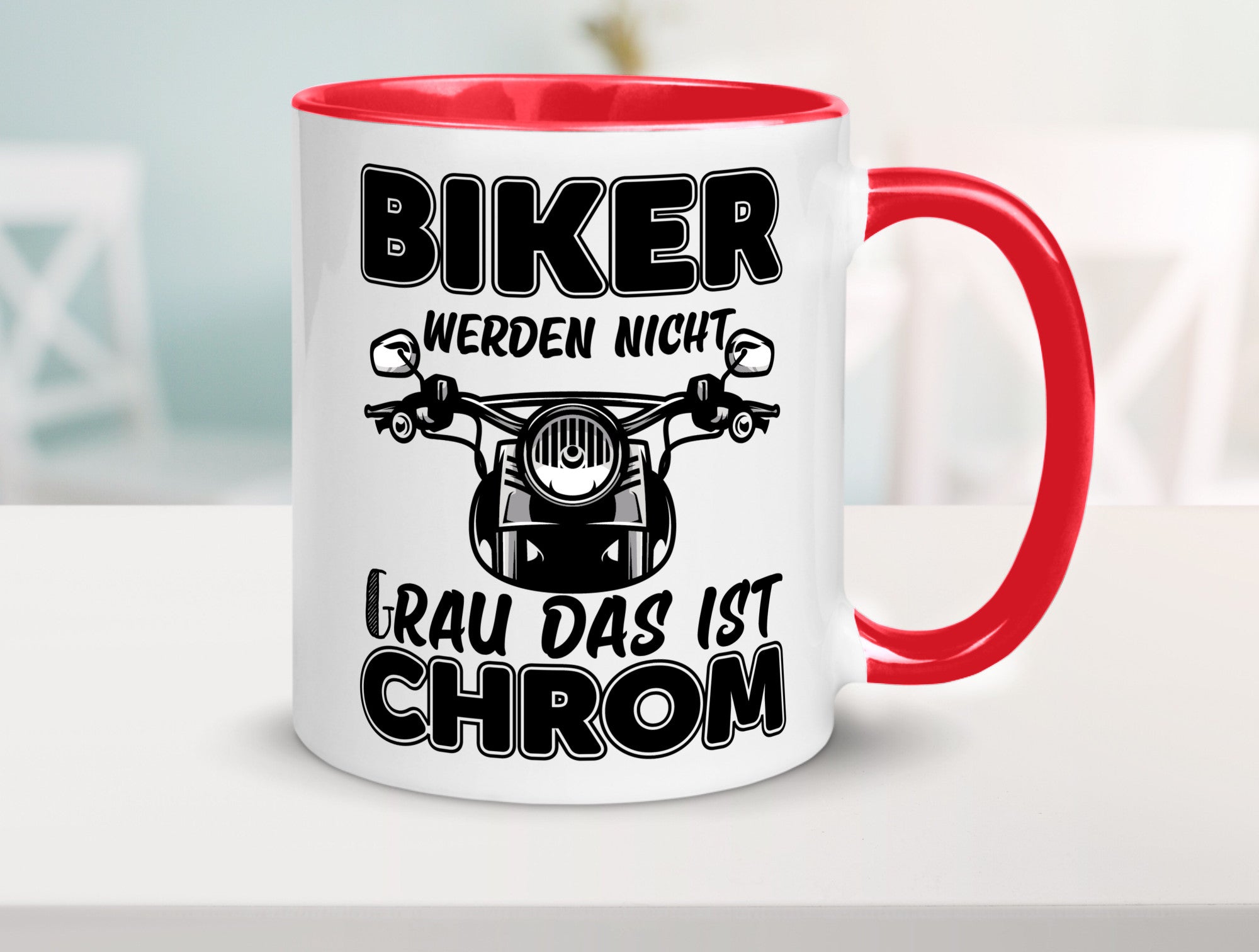 Biker werden nicht grau | Motorrradfahrer Tasse Humor Geschenkidee