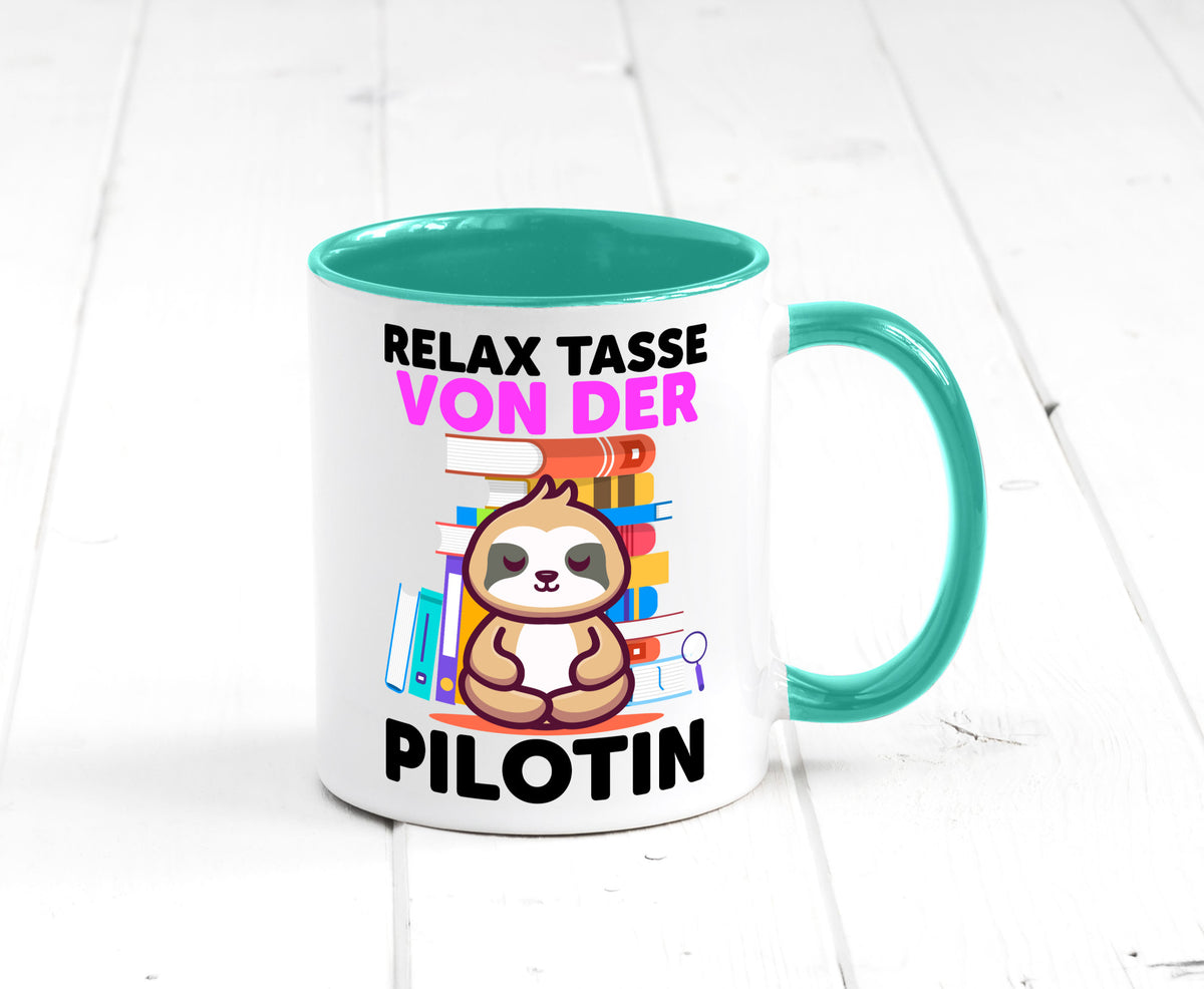 Relax Tasse: Pilotin | Definition Piloten lustiger Spruch Geschenk Humor
