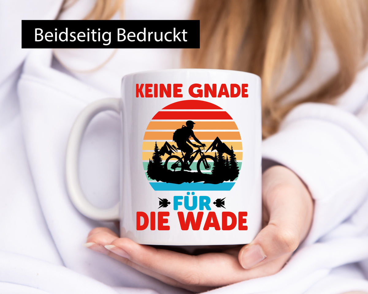 Keine Knade für die Wade | BMX Renrad Biker v2 lustig Humor Geschenkidee Tasse