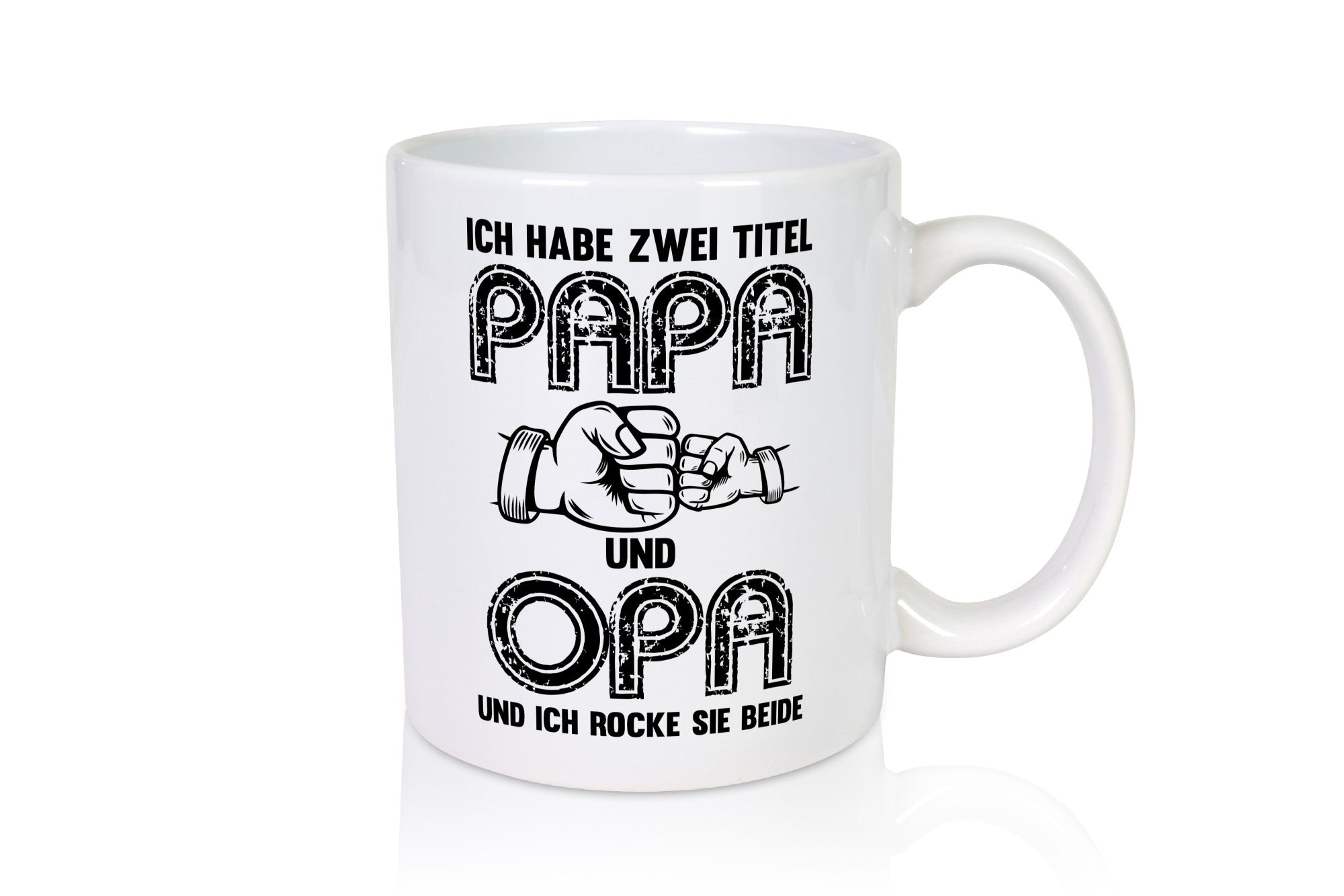 Ich habe zwei Titel Opa und Papa | Großvater lustiger Spruch Geschenk Familie