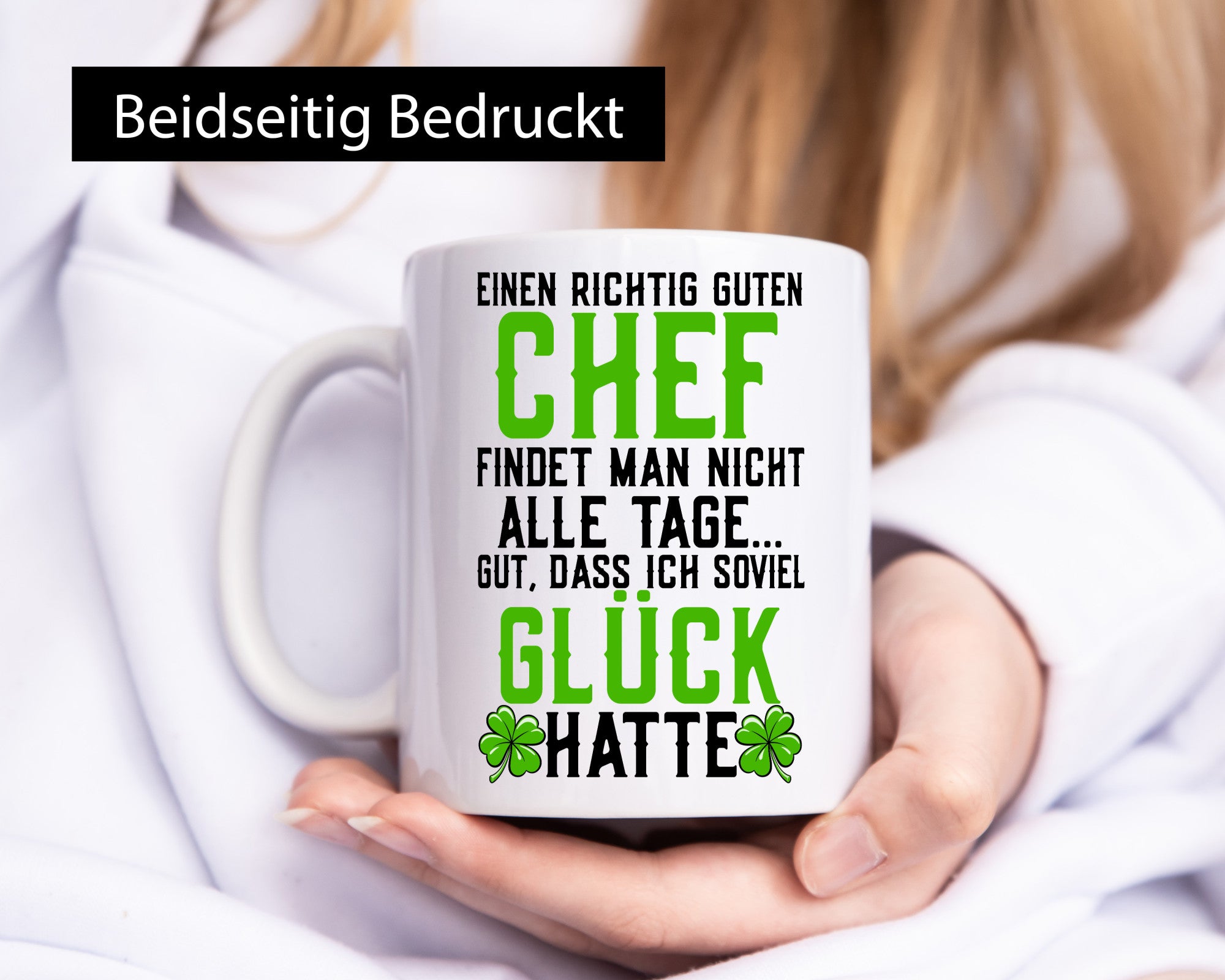 Richtig guter Chef | Dankeschön Arbeit Kleeblatt Geschenkidee Kollegen Büro